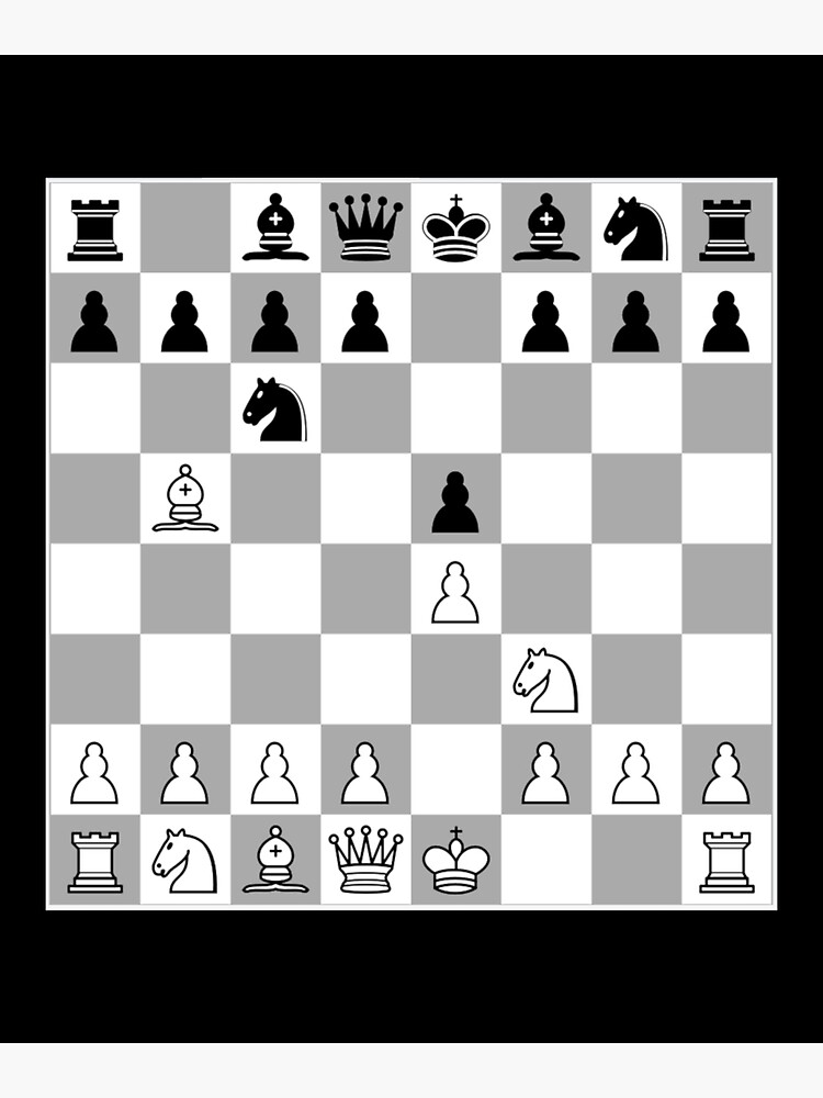 Chess Opening Ruy Lopez Spanish Game Player 1.E4