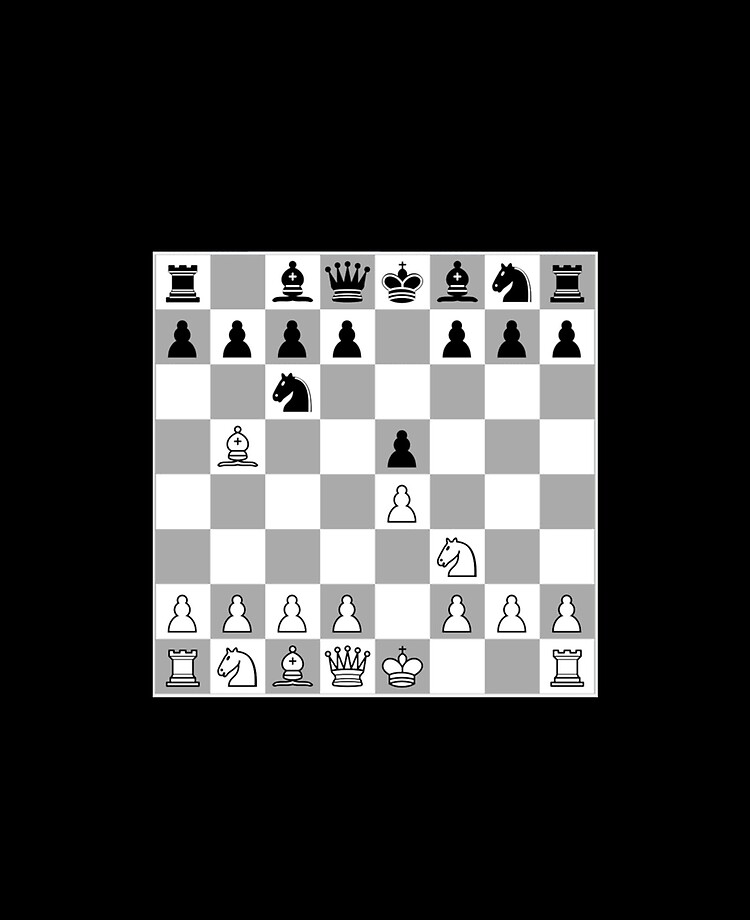 Chess Opening Ruy Lopez Spanish Game Player 1.E4