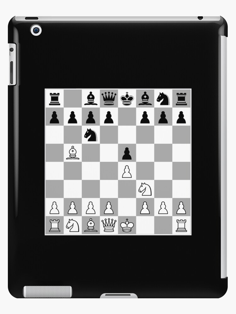 Chess Opening Ruy Lopez Spanish Game Player 1.E4 iPad Case & Skin