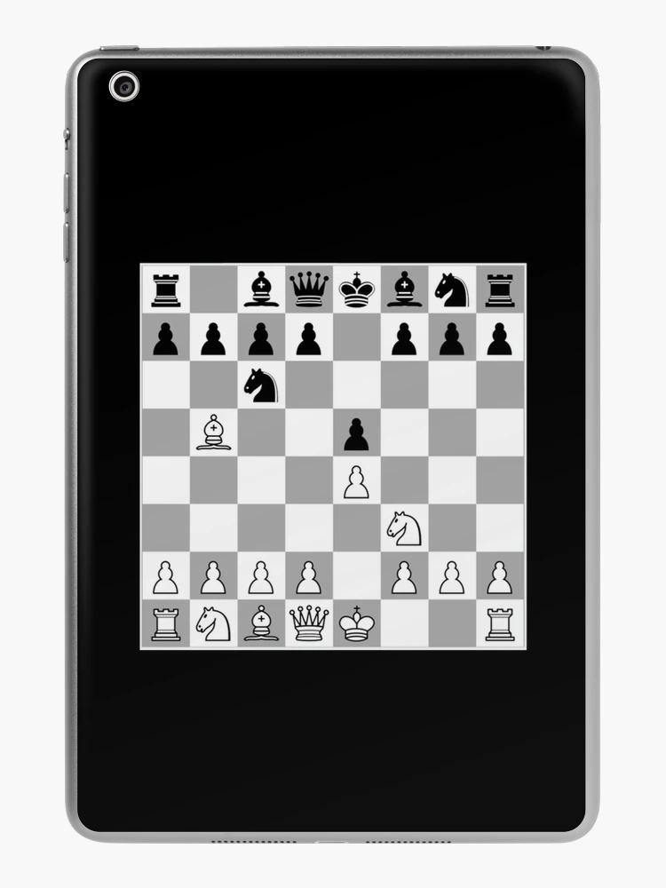 Chess Ruy Lopez Most Common Variation  iPad Case & Skin for Sale