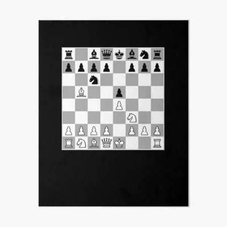 Chess Opening Ruy Lopez Spanish Game Player 1.E4 Poster for Sale