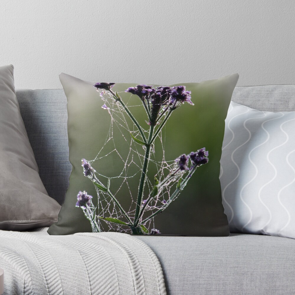 Morning Lace Throw Pillow