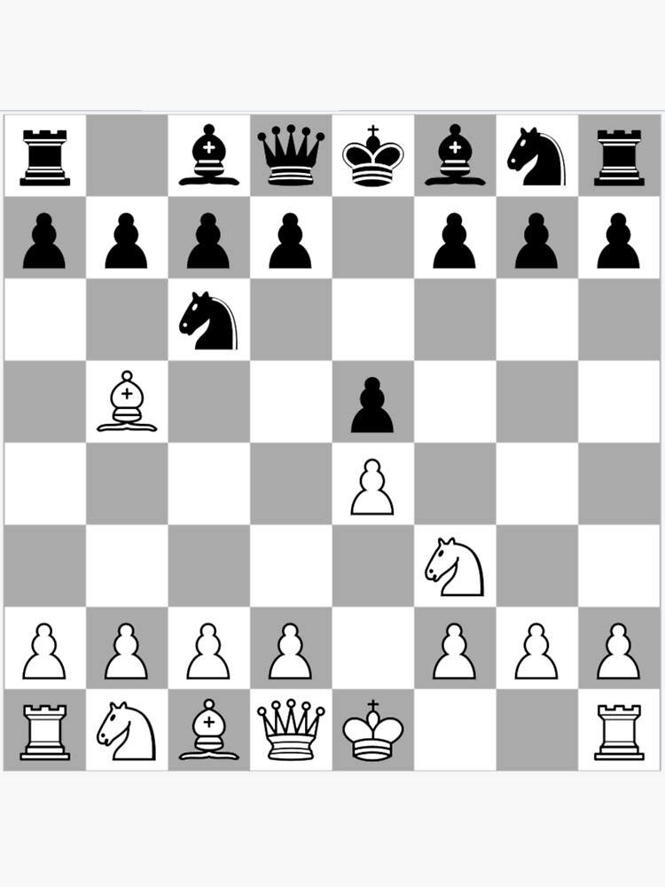Chess Opening Ruy Lopez Spanish Game Player 1.E4 - Chess - Pin