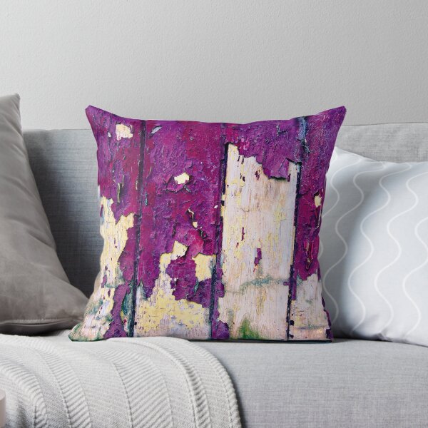 Peeling Paint Throw Pillow