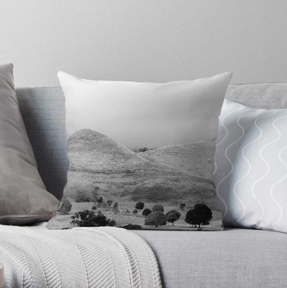 The Tree on the Hill Throw Pillow