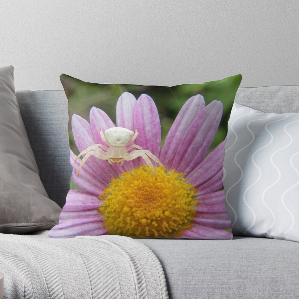 Deadly Beauty Throw Pillow