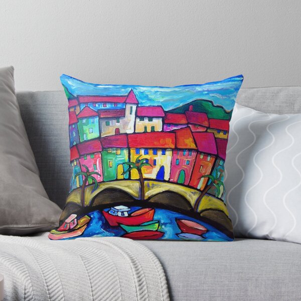 MENTON COTE D'AZUR - FRANCE Throw Pillow