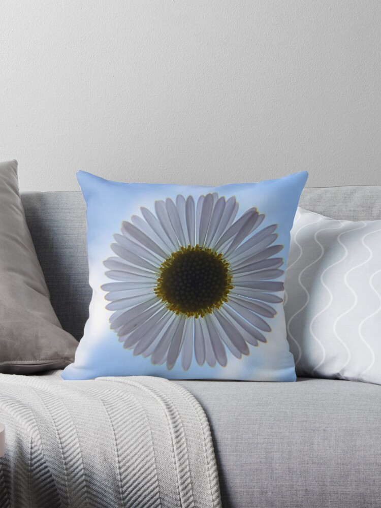 Thumbnail 1 of 4, Pillow, Daisy in the Sky designed and sold by theoddshot.