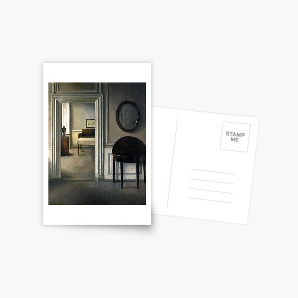 Item preview, Vilhelm Hammershoi - Interior with a Mirror designed and sold by ArtExpression.