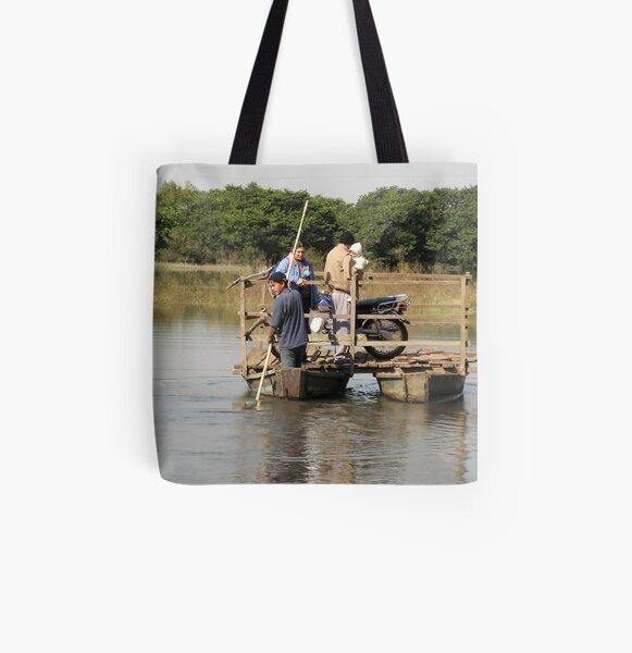 Cross the River All Over Print Tote Bag