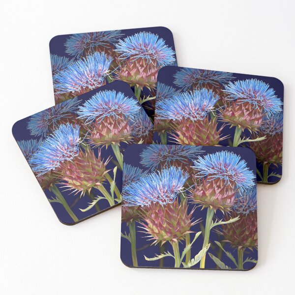 Scottish Thistle Coasters (Set of 4)