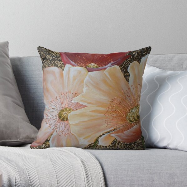 Poppies Throw Pillow