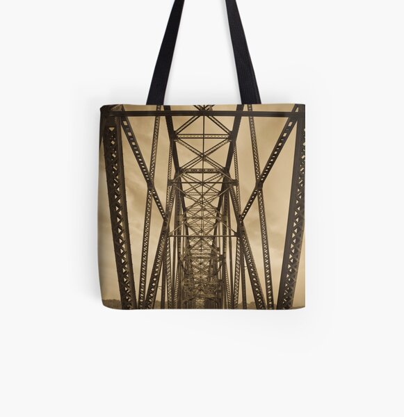 Chain of Rocks Bridge (Alan Copson ©) All Over Print Tote Bag