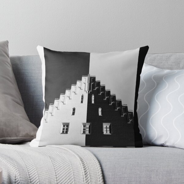 Germany. Bavaria. Landshut. (Alan Copson ©) Throw Pillow