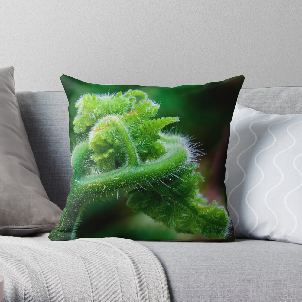 Fern Frond 2 Throw Pillow