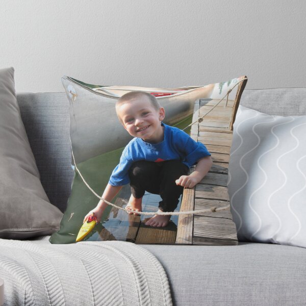A Boat Like Dad's Throw Pillow