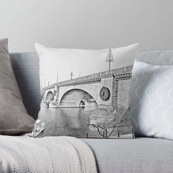 London Bridge, Lake Havasu City, Arizona Throw Pillow