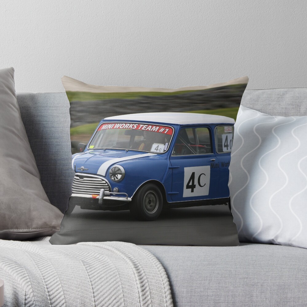 Blue Mini Throw Pillow