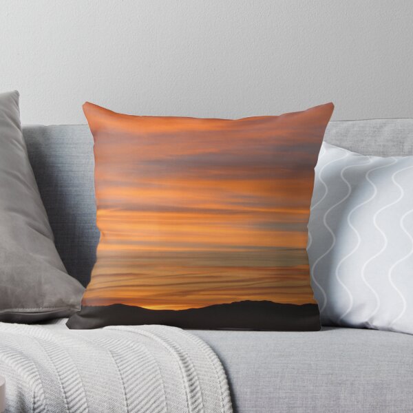 Orange Sherbert Throw Pillow