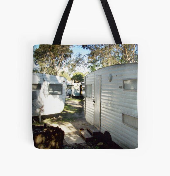 the caravan site (colour) All Over Print Tote Bag