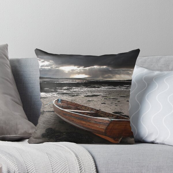 Gwens dads boat Throw Pillow