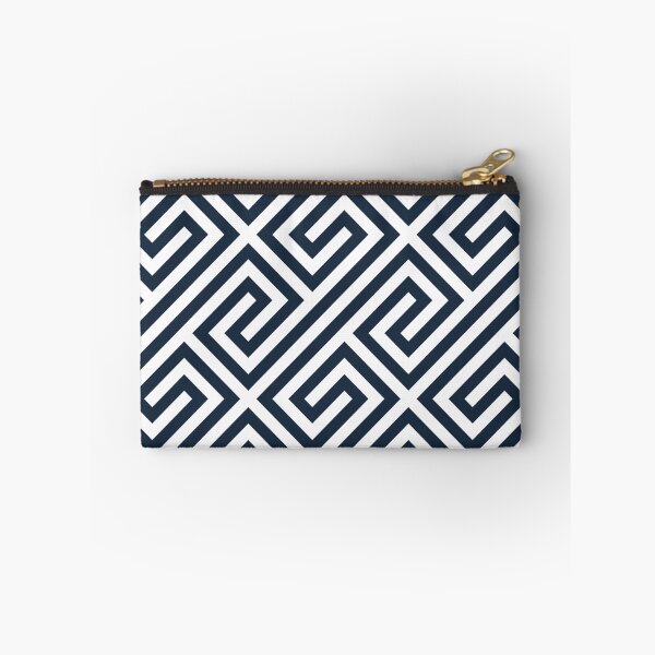 Item preview, Navy Greek Keys Geometric Pattern designed and sold by ImageNugget.