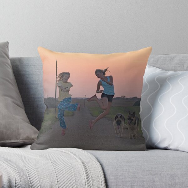Adolescent Joy Throw Pillow
