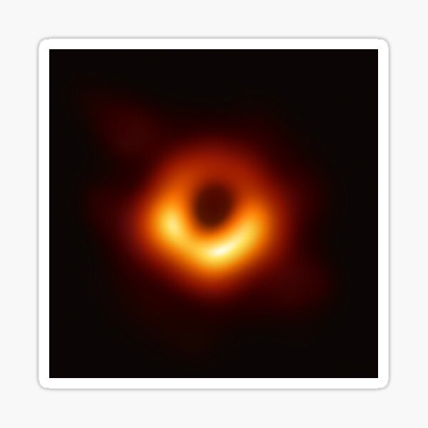 First Ever Image of Black Hole Sticker