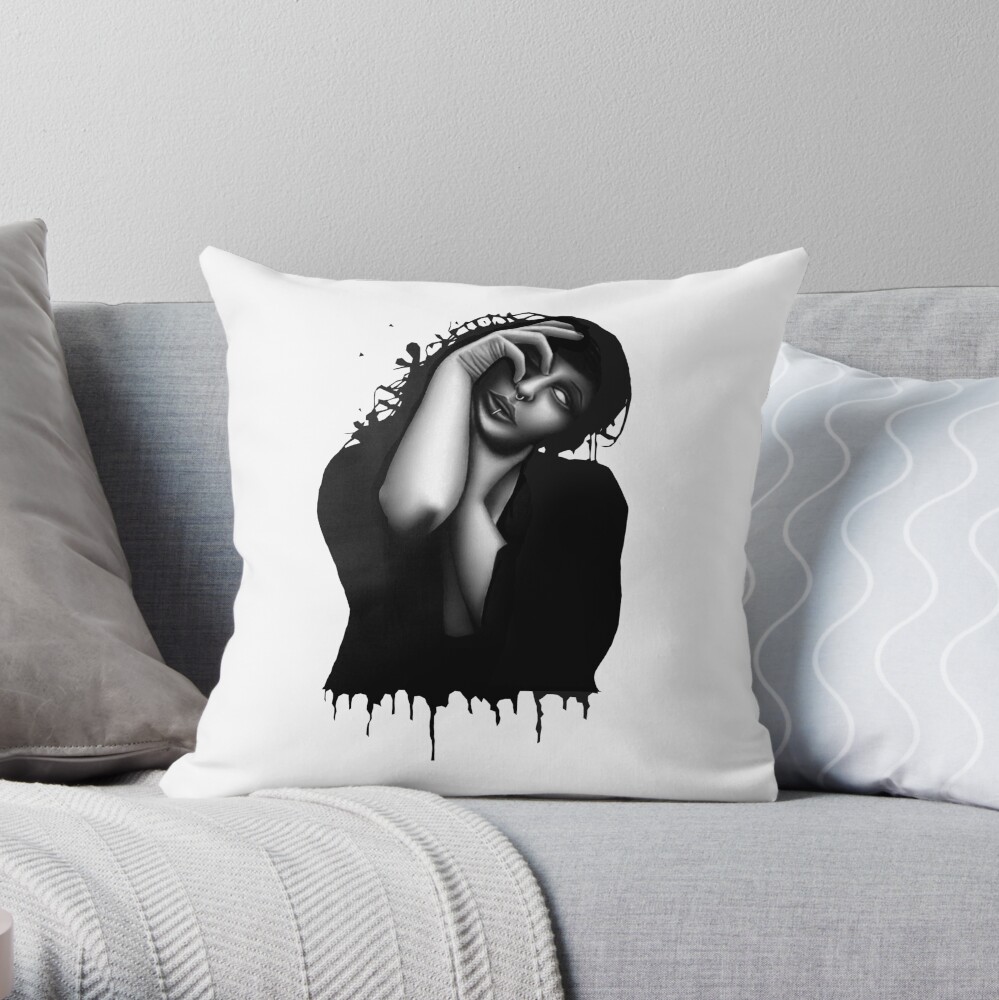 Descend (Colour pencil) Throw Pillow