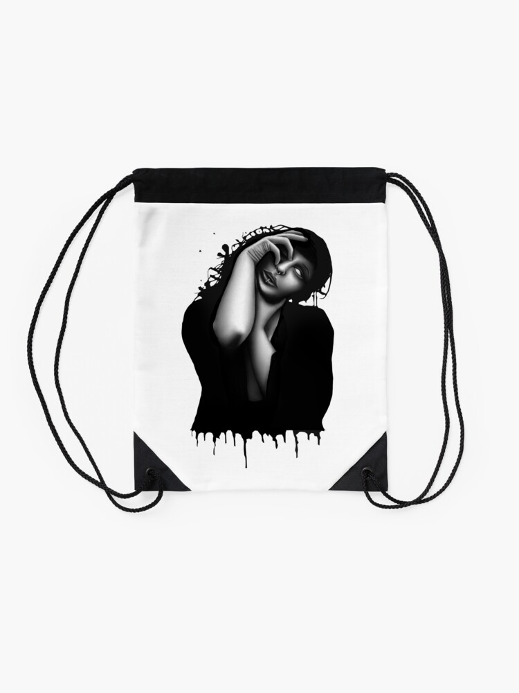 Alternate view of Descend (Colour pencil) Drawstring Bag