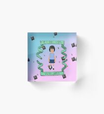 smart, strong, sensual woman Acrylic Block