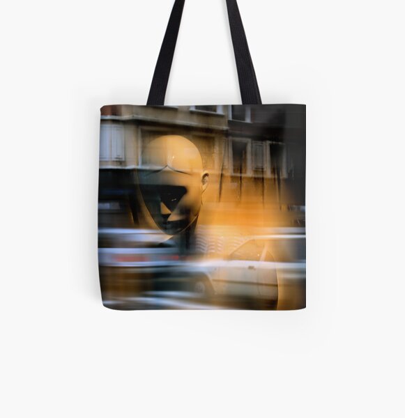 MistyGoldenMeditationInTurmoil All Over Print Tote Bag