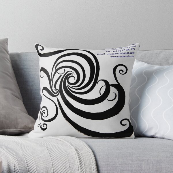 Round and round and.. oops I'm dizzy! Throw Pillow