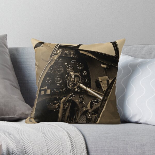 Electric Plane - Throw Pillow