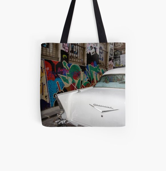 1957 CHEVROLET BEL AIR All Over Print Tote Bag