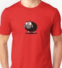 Black Sheep Cartoon Funny T-Shirt Sticker Duvet Cover Slim Fit T-Shirt