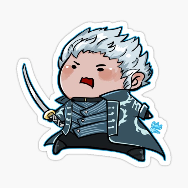 Vergil Devil May Cry Weatherproof Anime Sticker 6 Car Decal S1