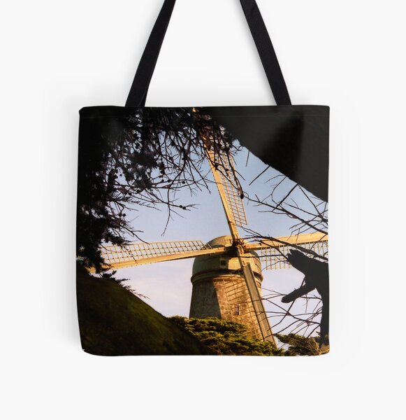 Windmill from Rear All Over Print Tote Bag