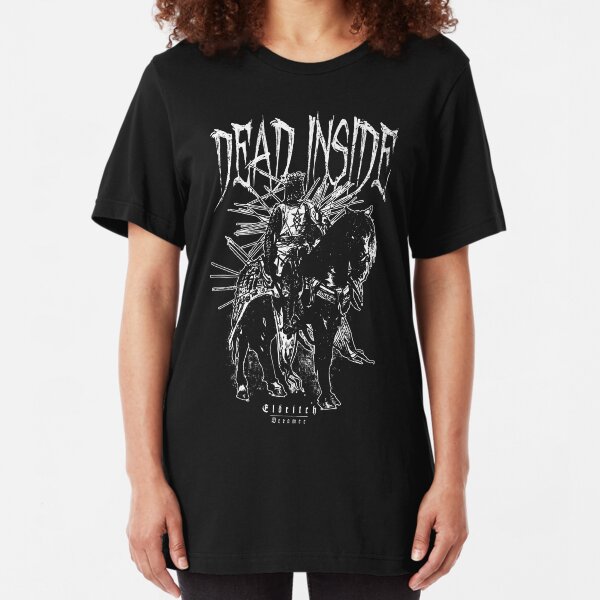 Dead inside - Knight - Eldritch Dreamer - Lovecraftian Cthulhu mythos wear Slim Fit T-Shirt