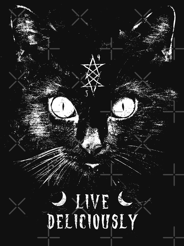 Live deliciously - Witch - Cat - Eldritch Dreamer - Lovecraftian Cthulhu mythos wear by eldritchdreamer