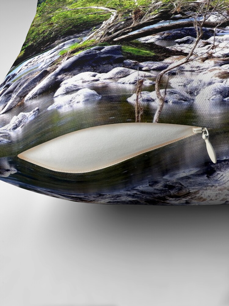 Thumbnail 2 of 4, Pillow, Nymboida River designed and sold by theoddshot.