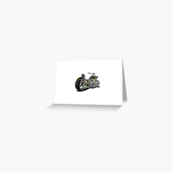 Cartes De Vœux Sur Le Theme Harley Davidson Redbubble