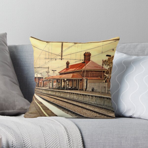 Yarraville Station -- Victoria, Australia Throw Pillow
