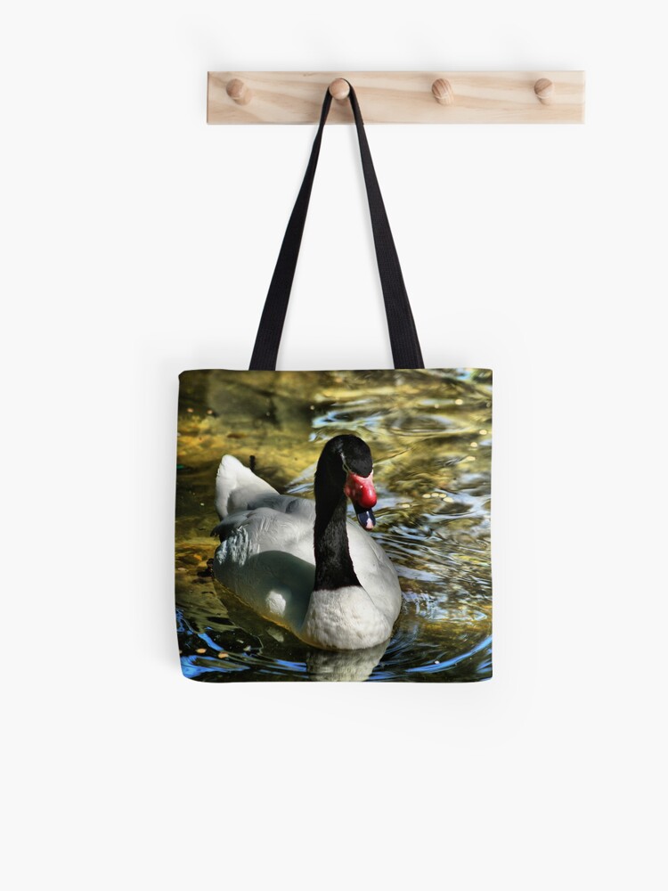 Thumbnail 1 of 2, Tote Bag, Swan a Swimming designed and sold by idnurse41.