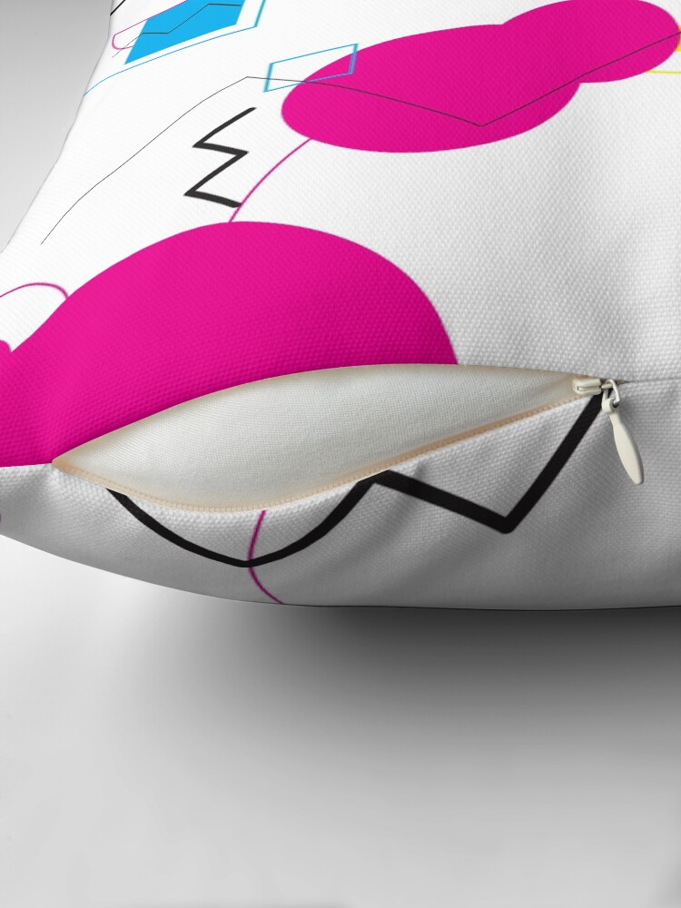 Thumbnail 2 of 4, Pillow, Basic Shapes, CMYK designed and sold by Pointit.