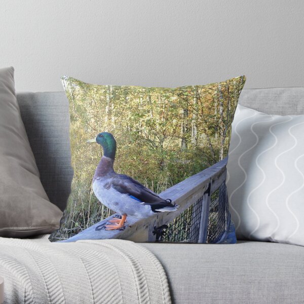My Web Foot Friend Throw Pillow