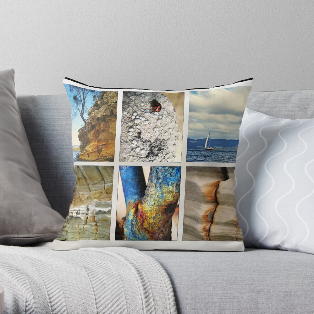 By The Sea Throw Pillow