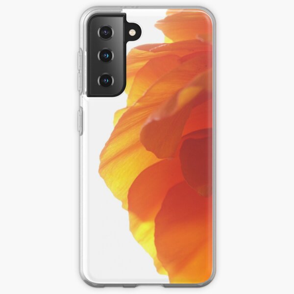 Orange ranunculus flower 2 Samsung Galaxy Soft Case