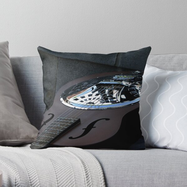 Steel Strings Throw Pillow
