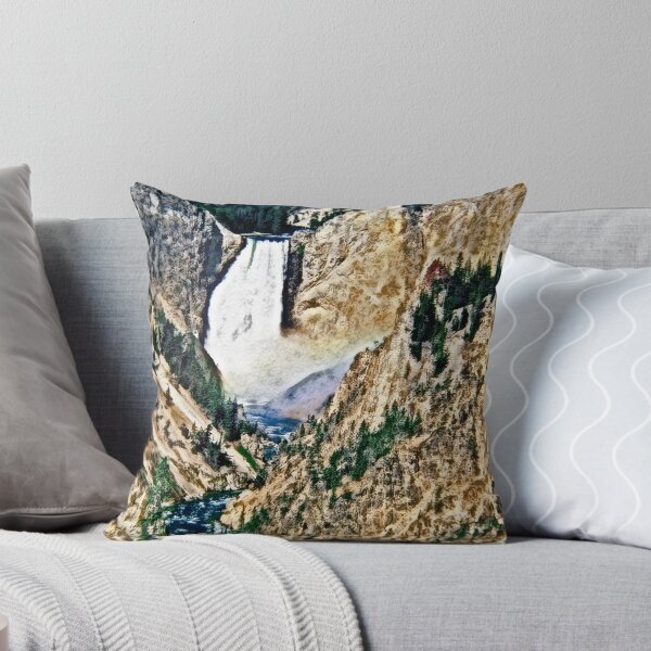 Item preview, Stylized photo of Yellowstone Falls in Yellowstone National Park. designed and sold by NaturaLight.